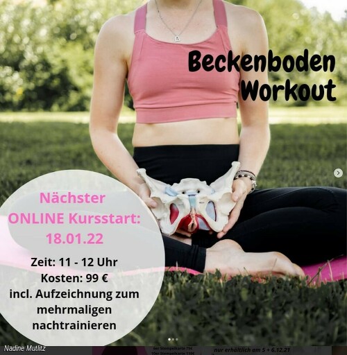 online: Beckenboden Workout mit Nadine Mutliz